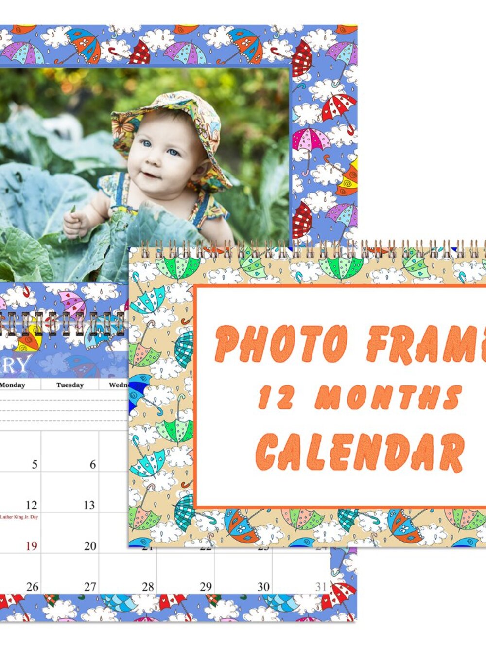 Personalized Custom 2027 Personalized Custom - 12 Months Calendar 8.5x11In. 014